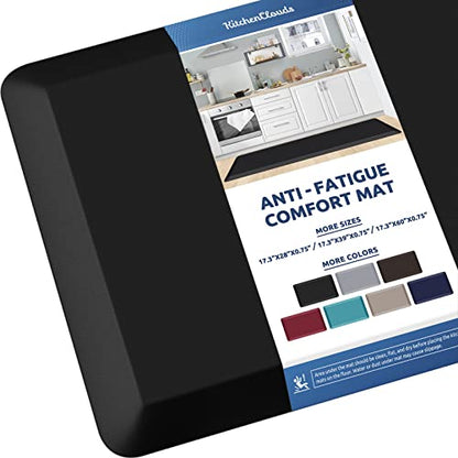 Kitchen Mat Cushioned Anti Fatigue Kitchen Rug 0.8inch Water Resistant Non Slip Kitchen Rugs and Mats Standing Desk Mat Comfort Floor Mats for Kitchen Sink Office