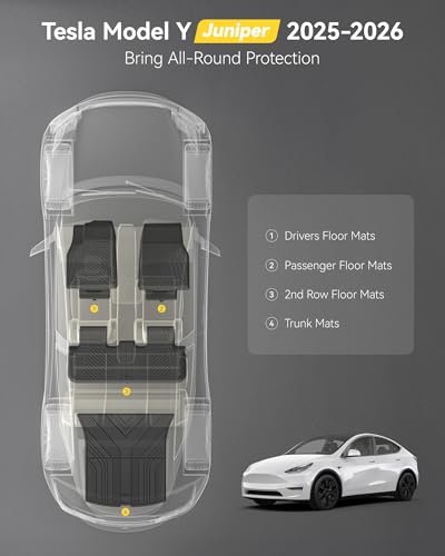 Tesla Model Y Juniper Floor Mats 5PCS