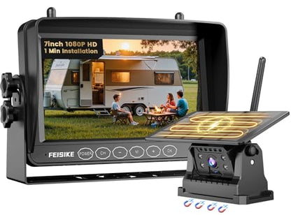 Magnetic Solar Wireless Backup Camera