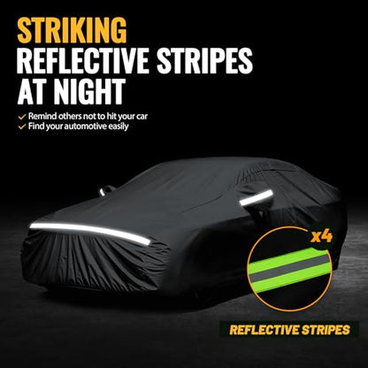 Car Cover Waterproof All Weather Windproof for Sedans 184