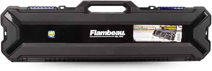 Flambeau Outdoors 4455BB Rod Bunk Box, Portable Fishing Rod Storage, Black