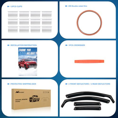 in Channel Window Visors for Hyundai Santa Cruz 2022 (4 Count)