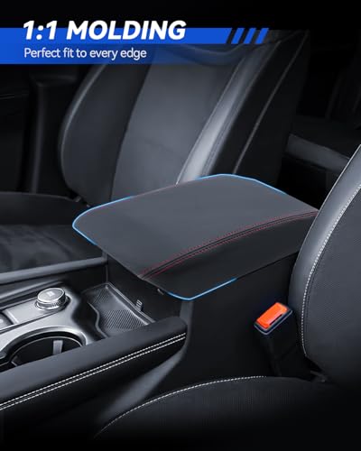 Armrest Cover for 2025 2024 2023 2022 2021 2020 Ford Explorer Accessories Center Console Middle Lid Pad Protector for Car Elbow Rest