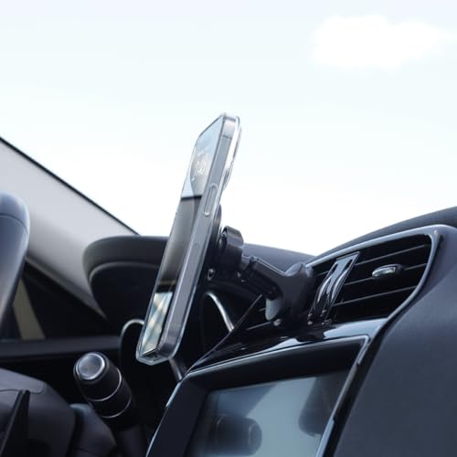 iTap 3 Magnetic Air Vent Car Mount Phone Holder with Magnetic Ring Adapter. Compatible with iPhone