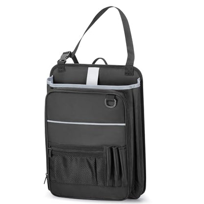 Car Front Seat Organizer with Accordion File Pocket