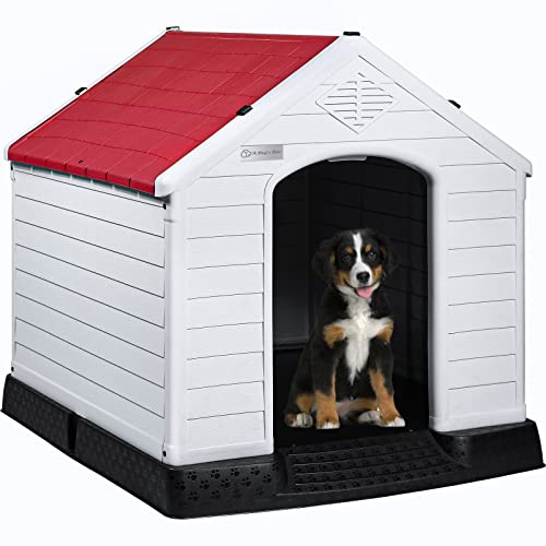 Durable Waterproof Plastic Dog House for Small to Large Sized Dogs
