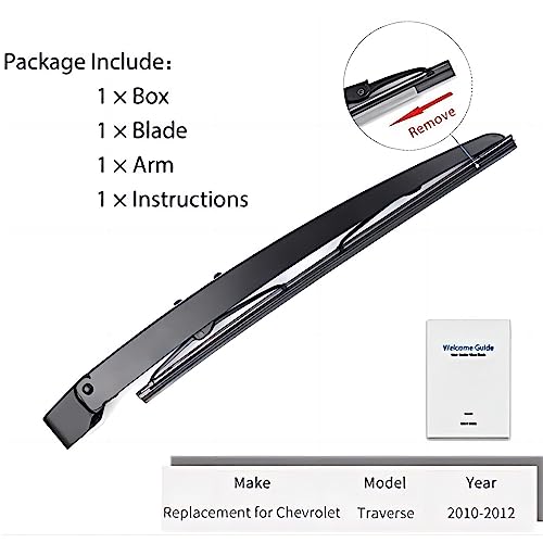 20935081 Rear Windshield Wiper Arm Blade Set