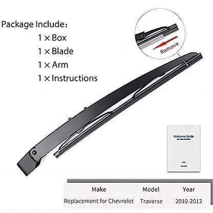 20935081 Rear Windshield Wiper Arm Blade Set