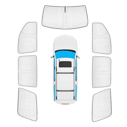7pcs Thicken Sun Shades for Chevy Suburban 2015
