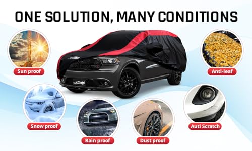 Car Cover Waterproof Custom Fit for Dodge Durango 2004