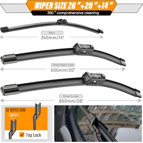 Windshield Wiper Blade Replacement for BMW X5 2019