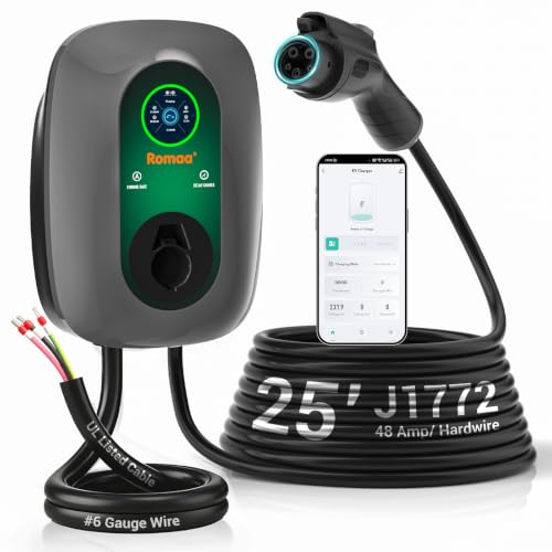 Level 2 EV Charger 48 Amp Hardwired J1772 Wall
