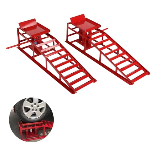 2 Pack 5T Low Profile Hydraulic Car Ramps