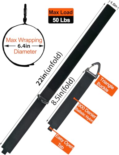 Hose Straps Hose Ties with Carabiner (4 Count)