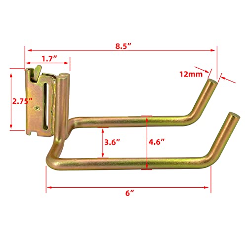 2 Pack E Track Heavy Duty Shovel Hanger (2 Count)