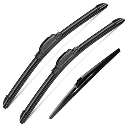 3Pcs Windshield Wipers for Jeep Wangler 2007 (3 Count)