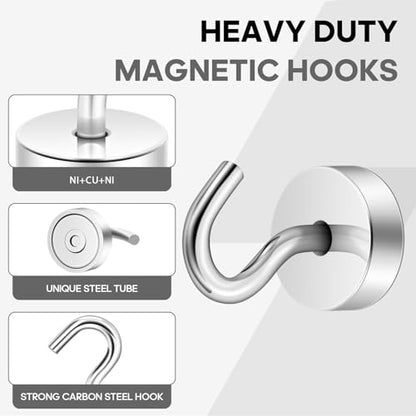 Magnetic Hooks Steel Tube Design for Cruise (10 Count)