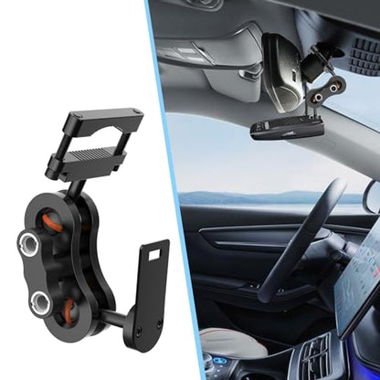 Radar Detector Rearview Mirror Rod Mount and Radar Power Cord Hardwired Kit