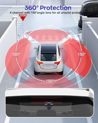 4K Dash Cam 360° View