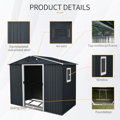 4x8 FT Outdoor Storage Shed
