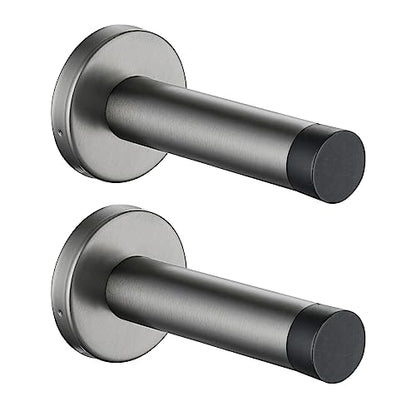 Door Stopper 304 Stainless Steel Thicken 1mm Sound Dampening Door Stop Bumper Wall Protetor 2 Pack (2 Count)