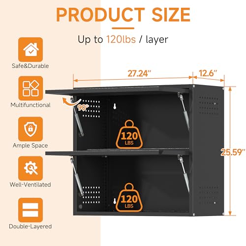 Metal Garage Wall Cabinet with Up