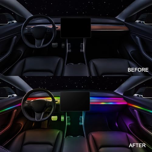 Dreamcolor Acrylic Interior Car LED Strip Light 43