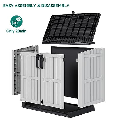 Light Gray Resin Tool Shed