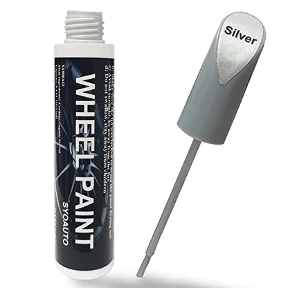 Silver Rim Touch Up Paint Rim Scratch Repair Pen Wheel Touch Up Paint Car Rim Paint Pen Universal Color Silver Wheel Paint