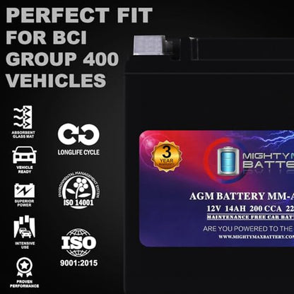 MM AUX14 Auxiliary Battery 12V 14Ah