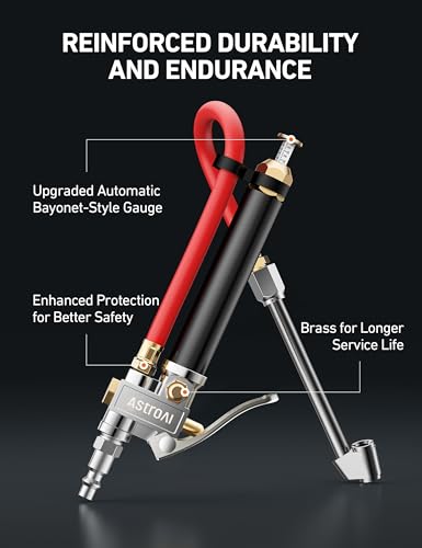 T3 Tire Pressure Gauge with Inflator 10