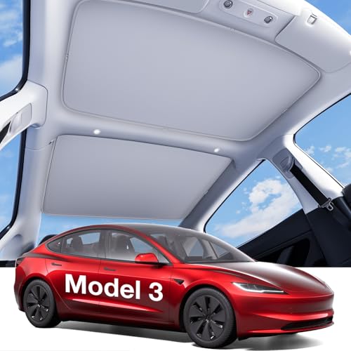 for Tesla Model 3 Accessories Sunshade roof (2 Count)
