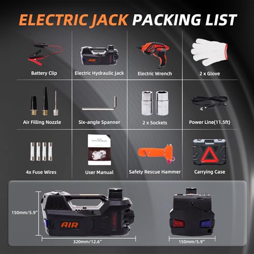 Electric Car Jack 5 Ton 12V Hydraulic