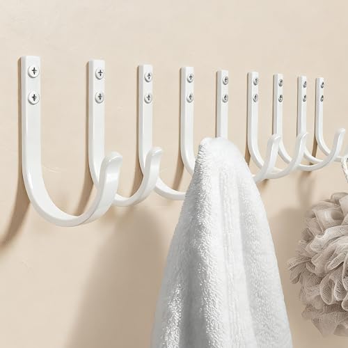10 Pack 22LB Wall Hooks for Hanging Towel (10 Count)