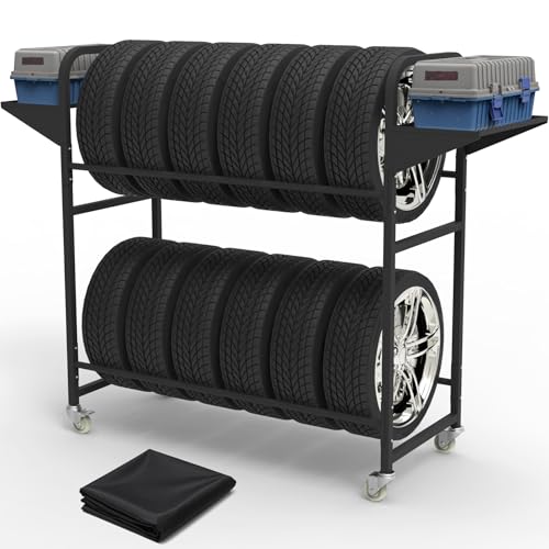 Tire Storage Rack 44" x 44" x 18" with Anti