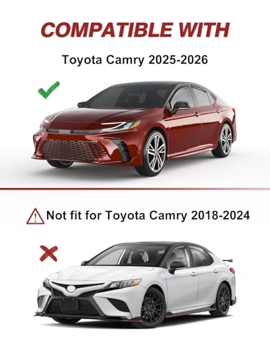in Channel Window Visors Rain Guards for Toyota Camry 2025 2026 (4 Count)