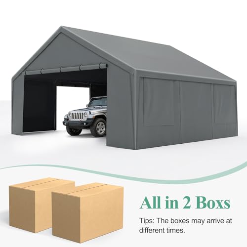 Carport 20x20 Heavy Duty Storage Shelter Shed Portable Garage with All