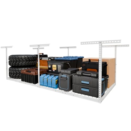 4x8 Overhead Garage Ceiling Storage Rack Organization
