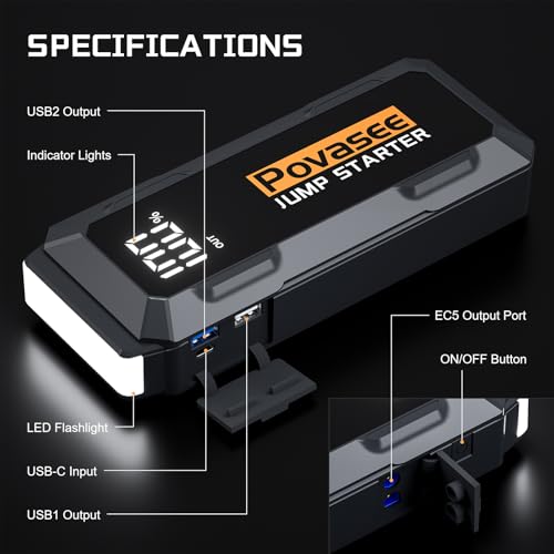 4000A Jump Starter 12V Battery Jumper Starter