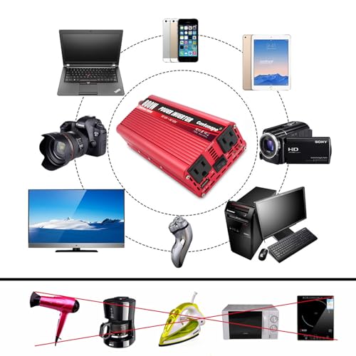 800 Watt Car Inverter DC 12V to 110V