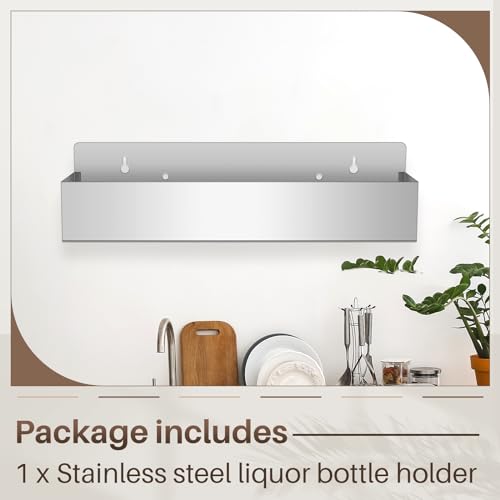 1 Pcs 22in Single Speed Rail Stainless Steel Bottle Holder