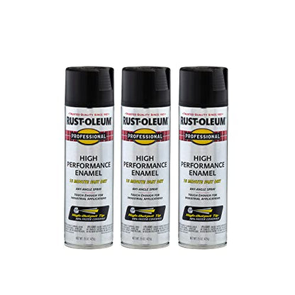 Professional High Performance Flat Black Spray Paint (45 Fl Oz)
