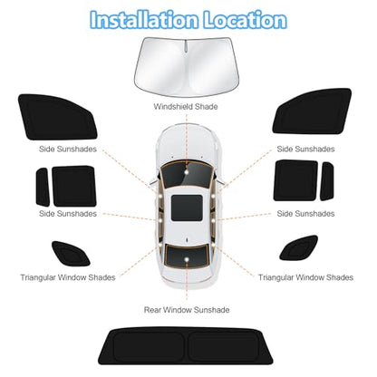 Car Window Shades for Honda Ridgeline RTL 2017 (10 Count)