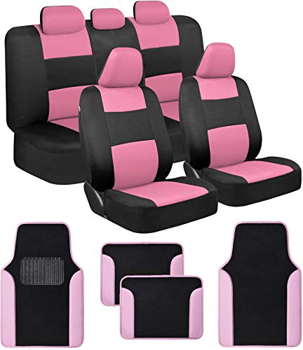 PolyPro Pink Car Seat Covers Full Set with 4