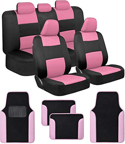 PolyPro Pink Car Seat Covers Full Set with 4