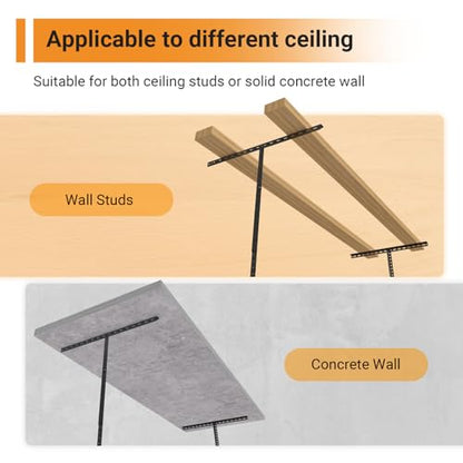 4x6ft Overhead Ceiling Garage Storage Rack