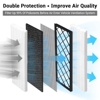 4PCS HEPA Cabin Air Filter for Tesla Model Y 2022 (4 Count)