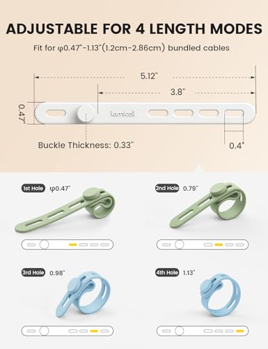 30 Pack Silicone Cable Ties (30 Count)