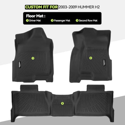 All Weather TPE Floor Mat Set for 2003