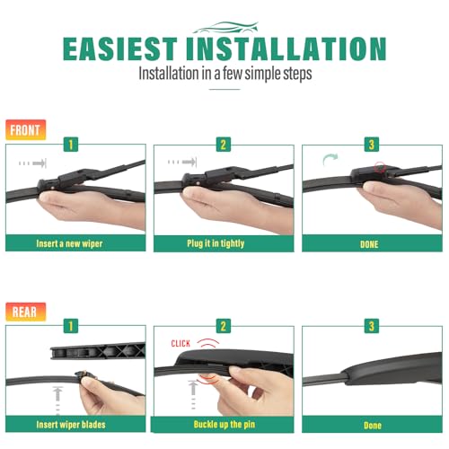 Windshield Wiper Blades Replacement for Volvo XC40 XC90 V90
